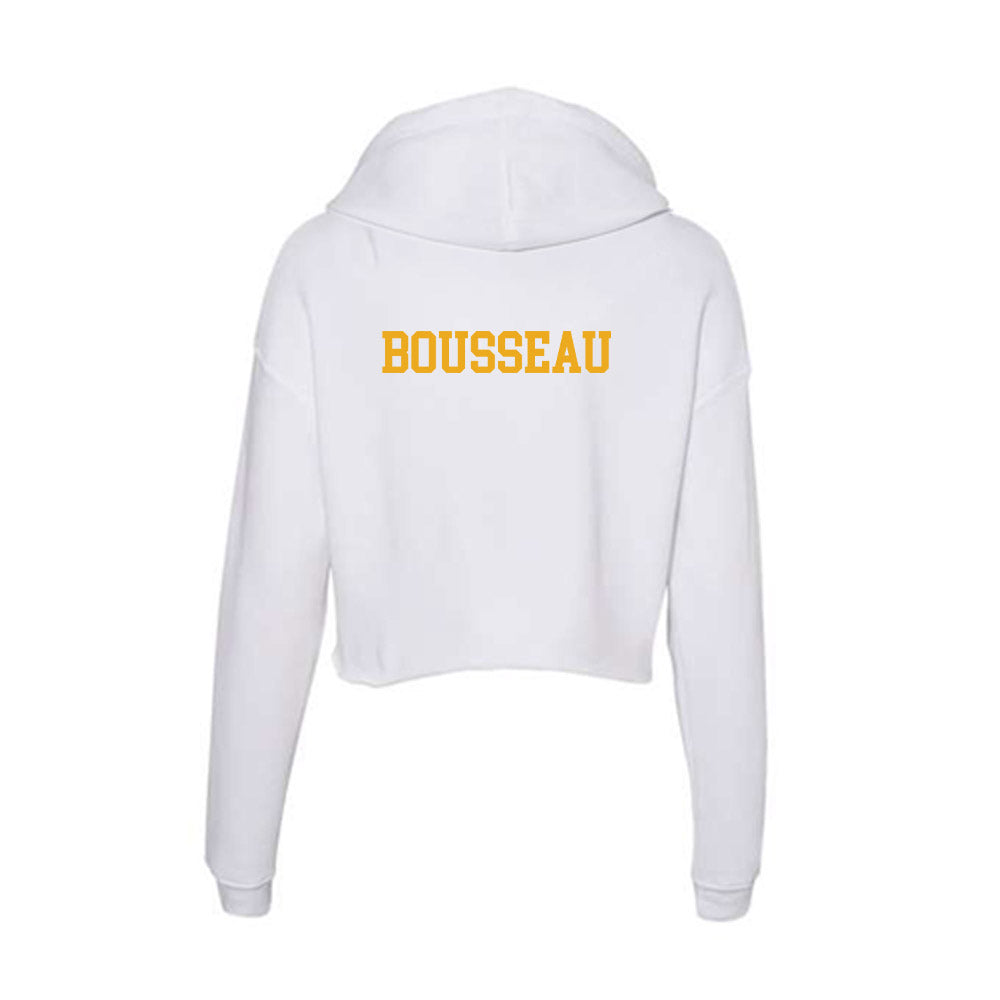 West Virginia - NCAA Women's Tennis : Julie Bousseau - Women's Crop Fleece Hoodie-1