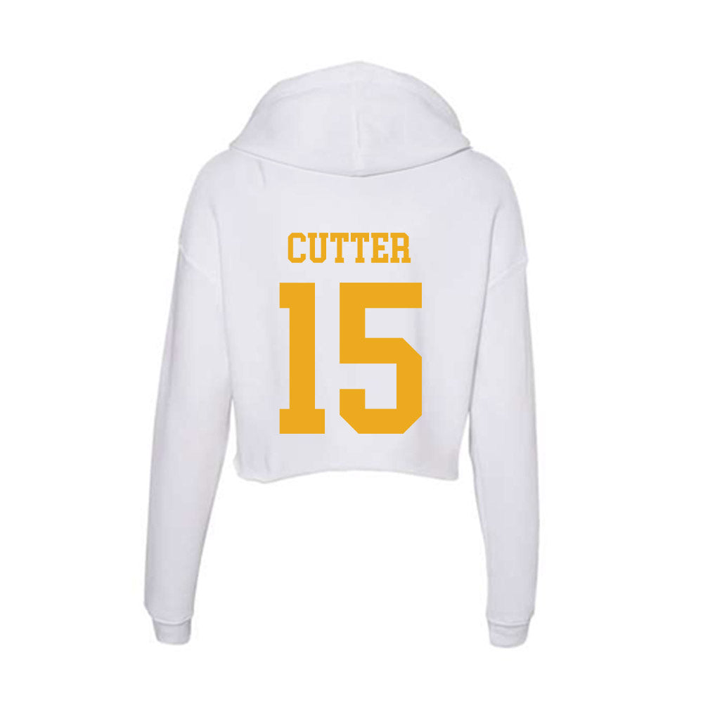 West Virginia - NCAA Football : Ben Cutter - Women's Crop Fleece Hoodie-1