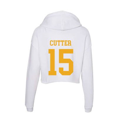 West Virginia - NCAA Football : Ben Cutter - Women's Crop Fleece Hoodie-1