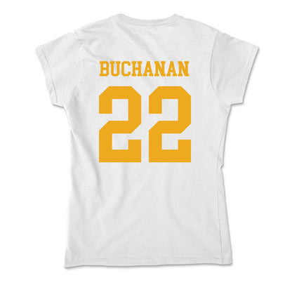 West Virginia - NCAA Men's Basketball : Javan Buchanan - Soft Style Women’s T-Shirt-1