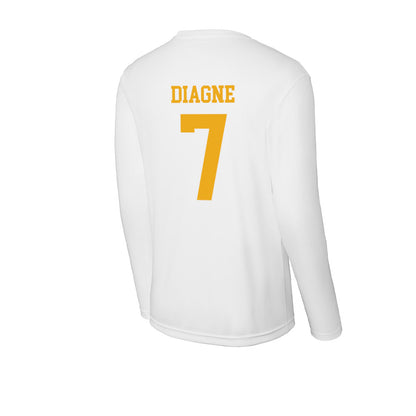West Virginia - NCAA Football : Chams Diagne - Activewear Long Sleeve T-Shirt-1