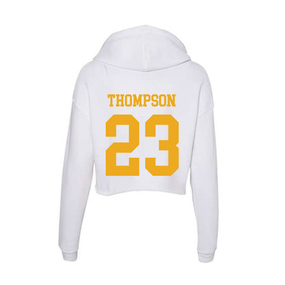 West Virginia - NCAA Football : Malachi Thompson - Women's Crop Fleece Hoodie-1