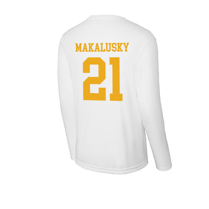 West Virginia - NCAA Women's Basketball : Riley Makalusky - Activewear Long Sleeve T-Shirt-1
