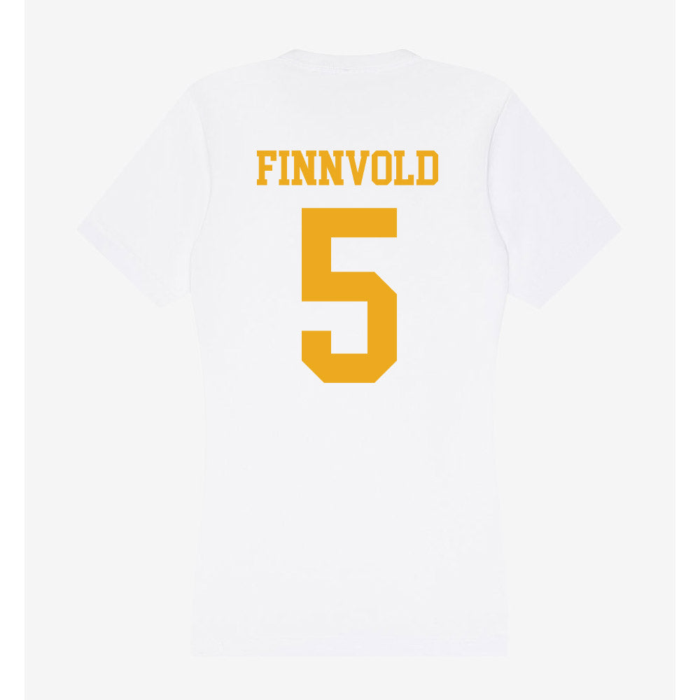 West Virginia - NCAA Women's Volleyball : Alexis Finnvold - Women's V-Neck T-Shirt-1
