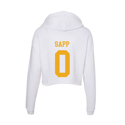 West Virginia - NCAA Football : Josh Sapp - Women's Crop Fleece Hoodie-1