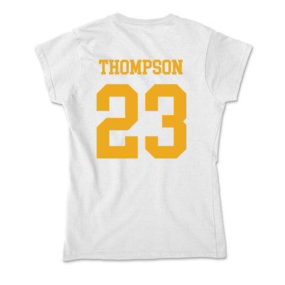 West Virginia - NCAA Football : Malachi Thompson - Soft Style Women’s T-Shirt-1