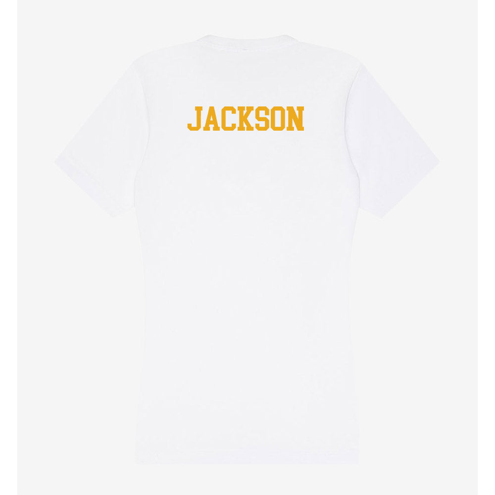 West Virginia - NCAA Wrestling : Colin Jackson - Women's V-Neck T-Shirt-1