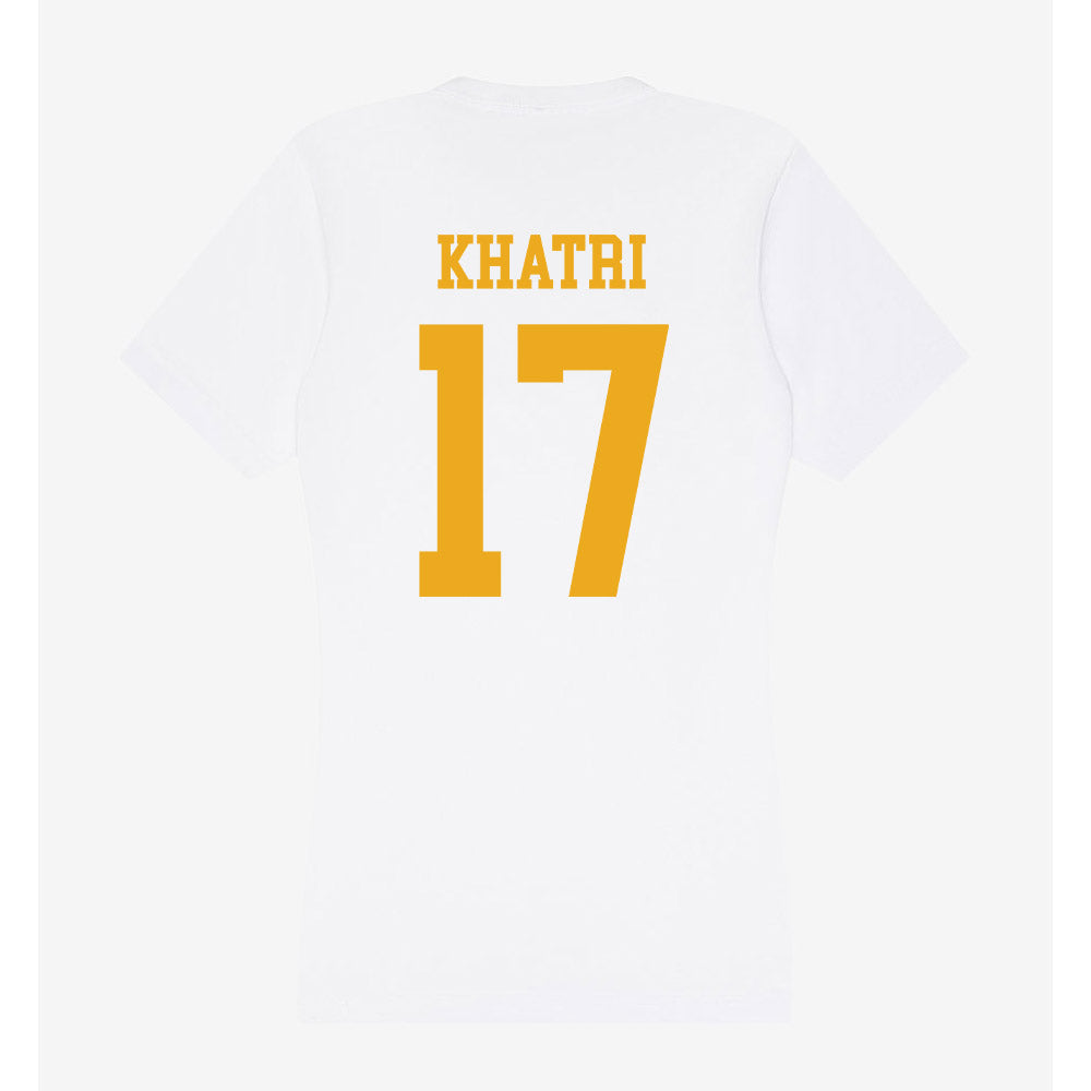 West Virginia - NCAA Football : Miles Khatri - Women's V-Neck T-Shirt-1