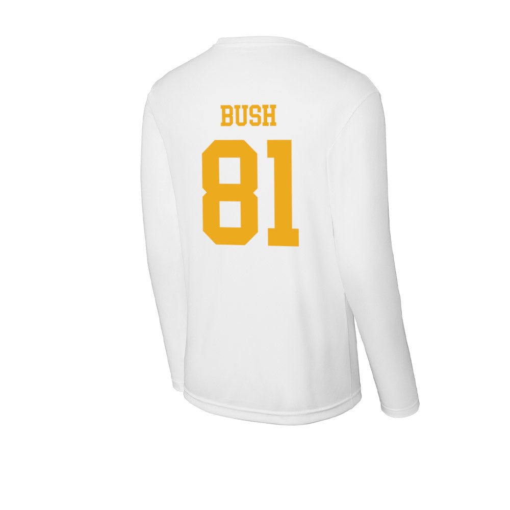 West Virginia - NCAA Football : Kade Bush - Activewear Long Sleeve T-Shirt-1