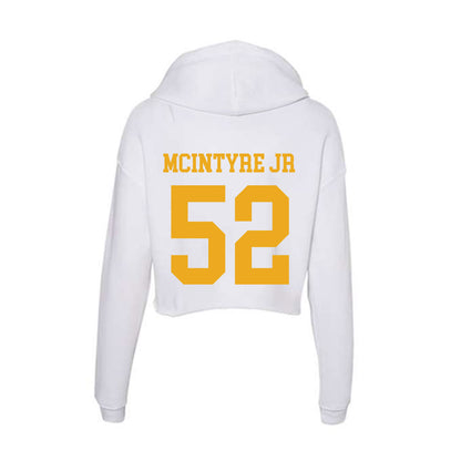 West Virginia - NCAA Football : Corey McIntyre Jr - Women's Crop Fleece Hooded Sweatshirt-1