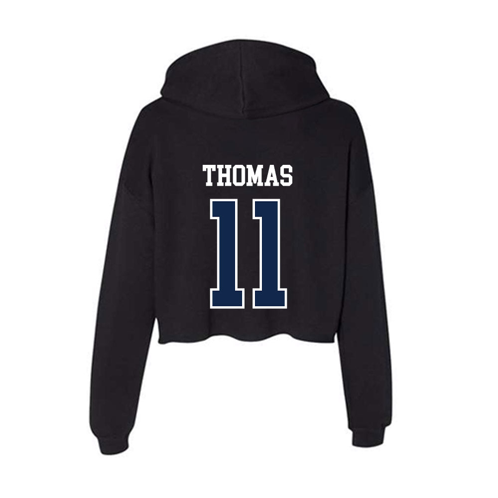 Ole Miss - NCAA Football : Keaton Thomas - Women's Crop Fleece Hooded Sweatshirt-1