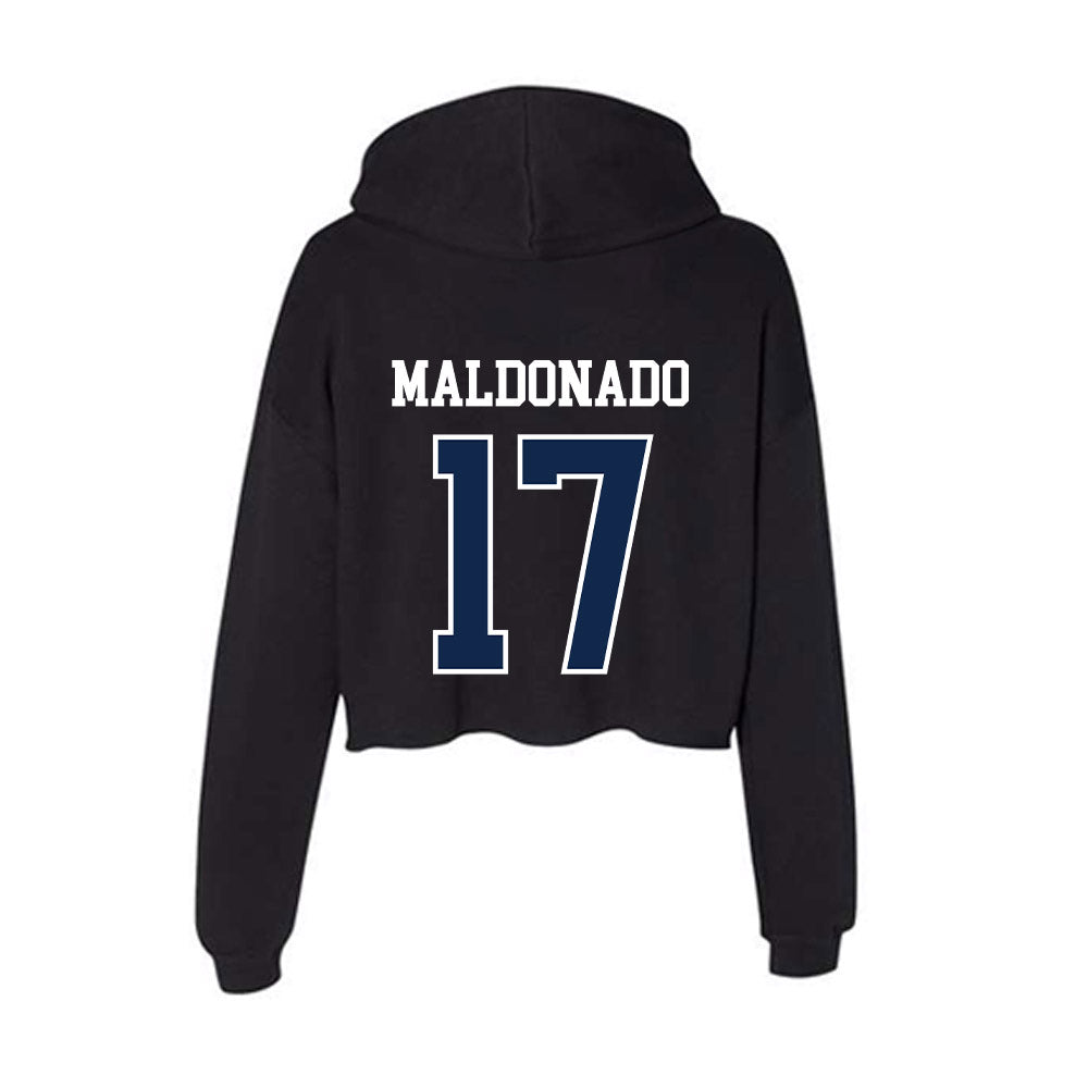 Ole Miss - NCAA Football : Jonathan Maldonado - Women's Crop Fleece Hooded Sweatshirt-1