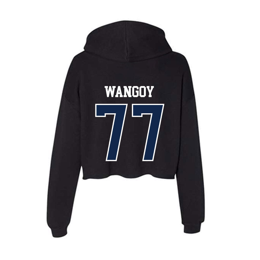 Ole Miss - NCAA Football : Enoch Wangoy - Women's Crop Fleece Hooded Sweatshirt-1