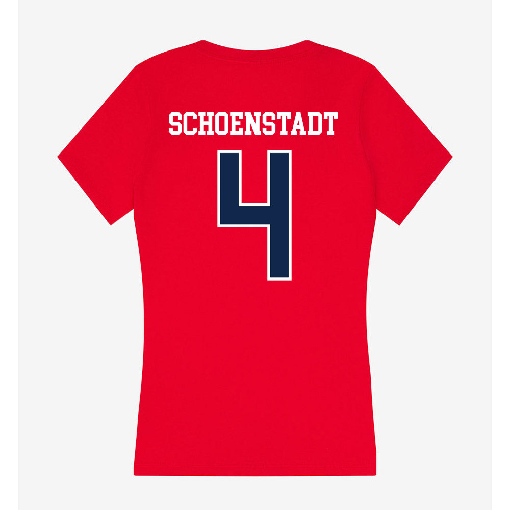 Ole Miss - NCAA Women's Soccer : Alex Schoenstadt - Women's V-Neck T-Shirt-1