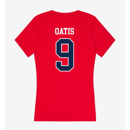 Ole Miss - NCAA Football : Jehiem Oatis - Women's V-Neck T-Shirt-1