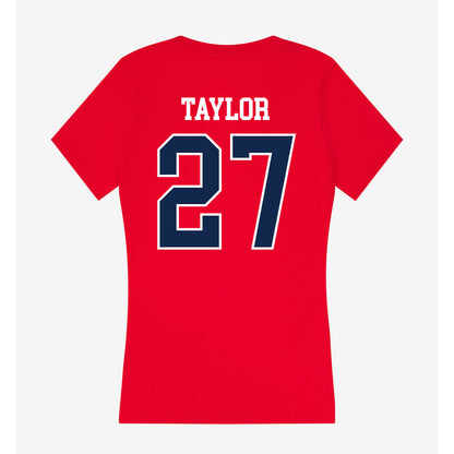 Ole Miss - NCAA Football : Macaleb Taylor - Women's V-Neck T-Shirt-1