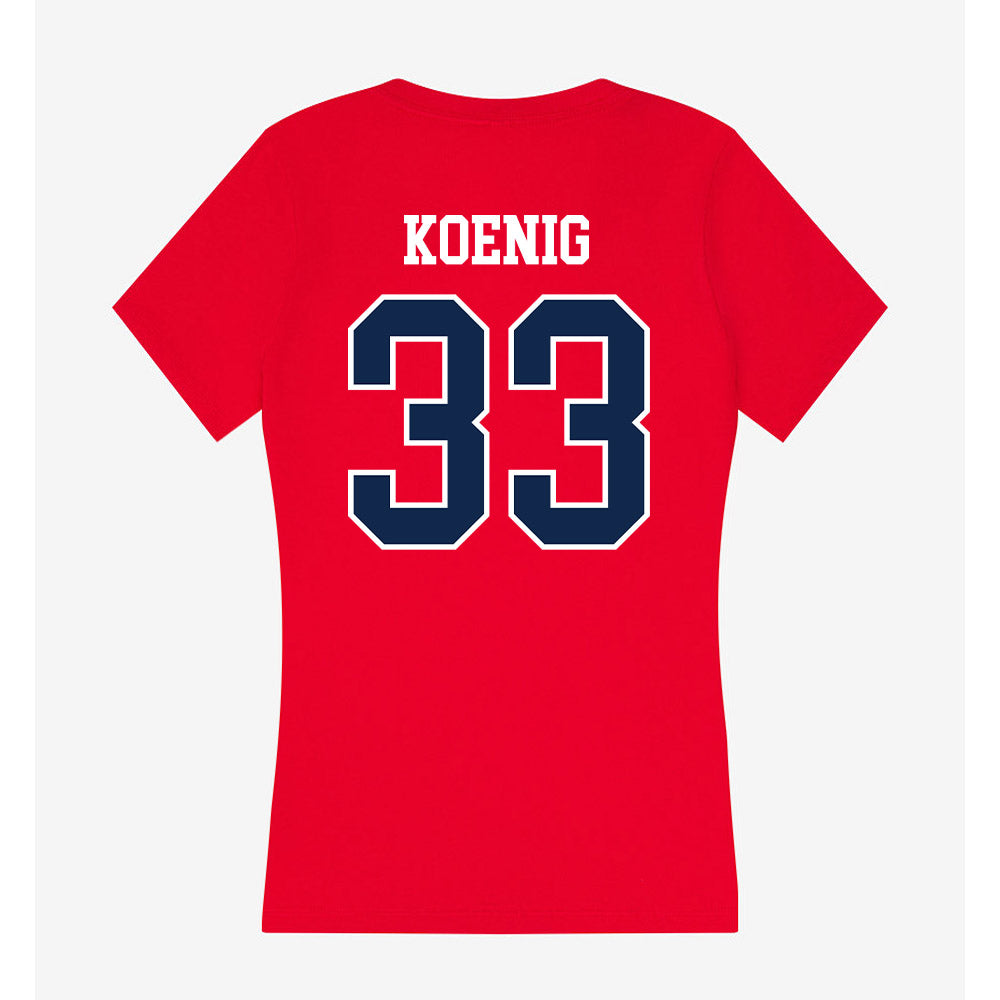 Ole Miss - NCAA Baseball : Landon Koenig - Women's V-Neck T-Shirt-1