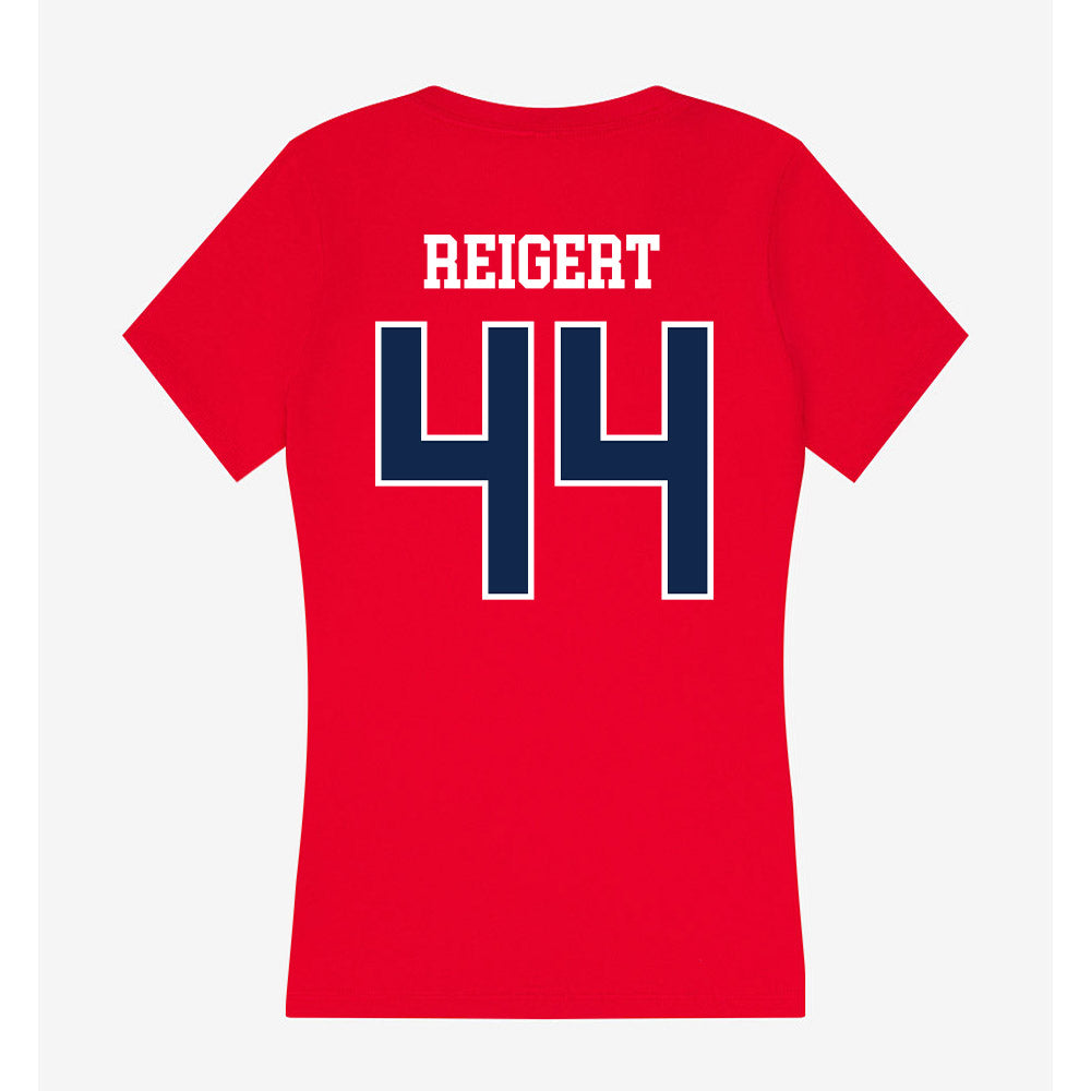 Ole Miss - NCAA Baseball : Jake Reigert - Women's V-Neck T-Shirt-1
