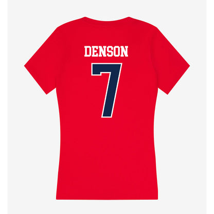 Ole Miss - NCAA Football : Sharif Denson - Women's V-Neck T-Shirt-1