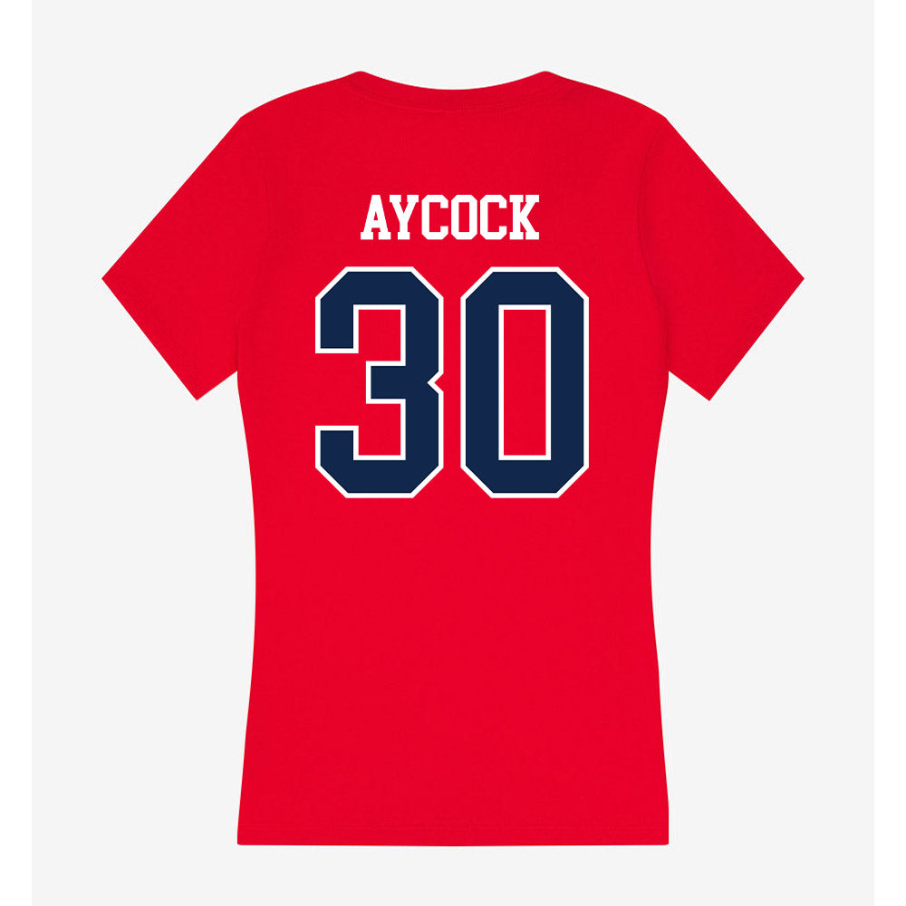 Ole Miss - NCAA Softball : Kyra Aycock - Women's V-Neck T-Shirt-1