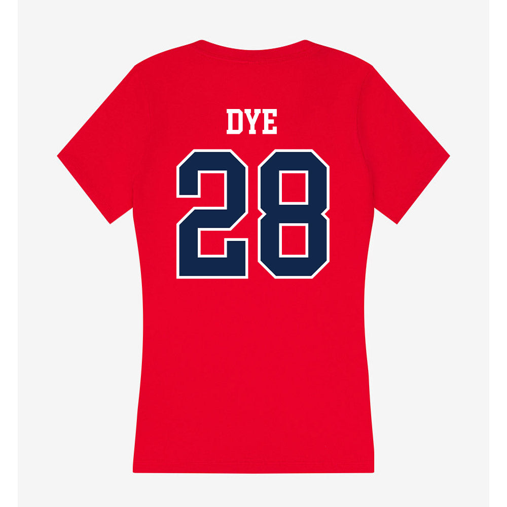 Ole Miss - NCAA Football : Joshua Dye - Women's V-Neck T-Shirt-1