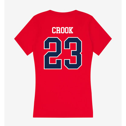 Ole Miss - NCAA Women's Volleyball : Jorda Crook - Women's V-Neck T-Shirt-1