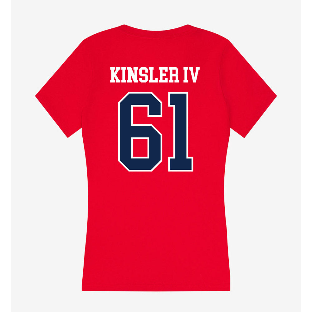 Ole Miss - NCAA Football : Tommy Kinsler IV - Women's V-Neck T-Shirt-1