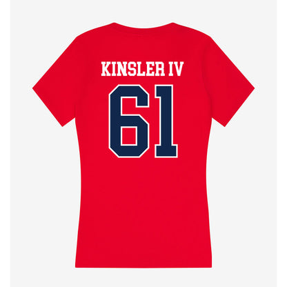 Ole Miss - NCAA Football : Tommy Kinsler IV - Women's V-Neck T-Shirt-1