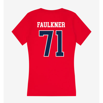 Ole Miss - NCAA Football : Emanuel Faulkner - Women's V-Neck T-Shirt-1