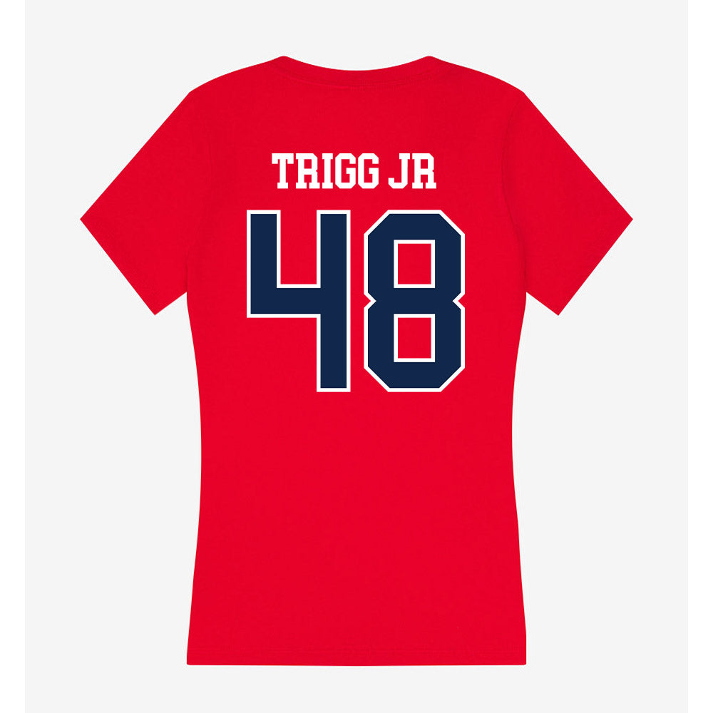 Ole Miss - NCAA Football : Mark Trigg Jr - Women's V-Neck T-Shirt-1