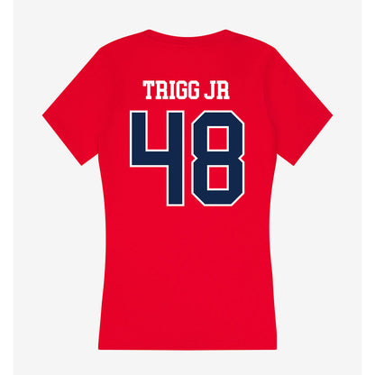 Ole Miss - NCAA Football : Mark Trigg Jr - Women's V-Neck T-Shirt-1