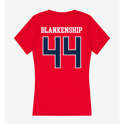 Ole Miss - NCAA Football : Caleb Blankenship - Women's V-Neck T-Shirt-1