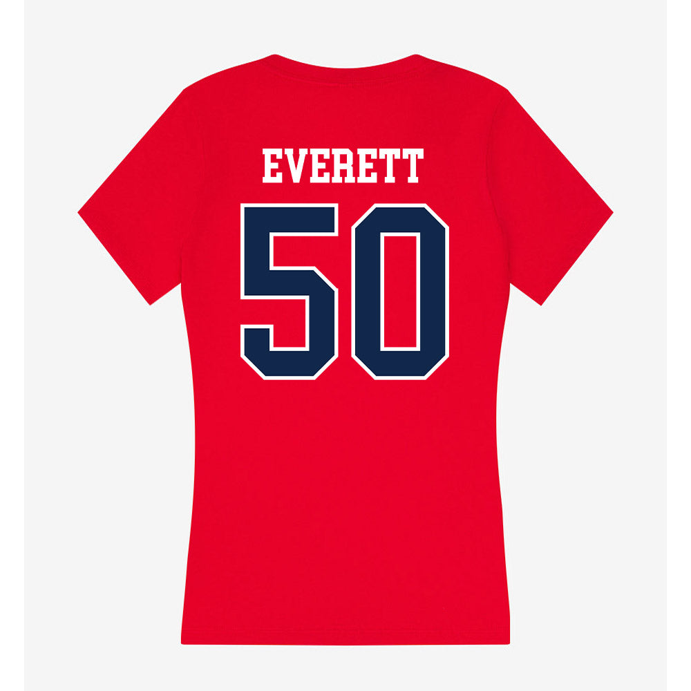 Ole Miss - NCAA Football : Troy Everett - Women's V-Neck T-Shirt-1