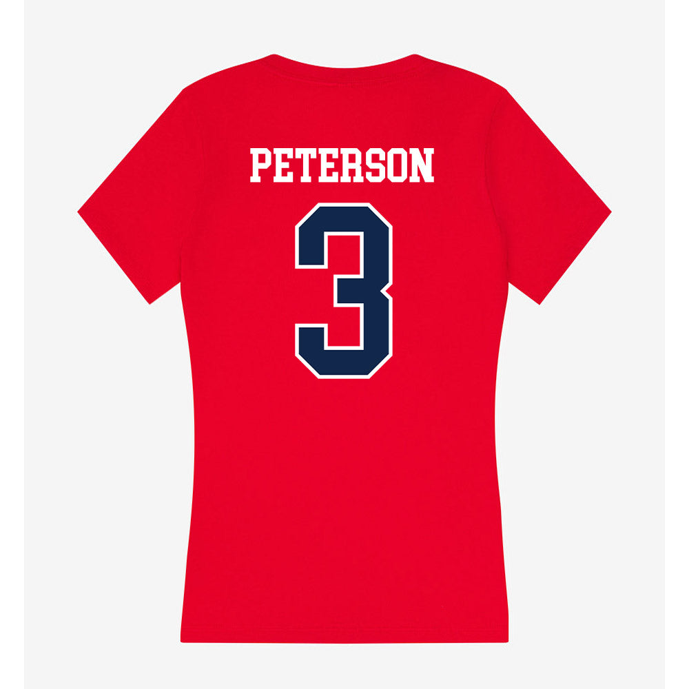 Ole Miss - NCAA Women's Basketball : Kaitlin Peterson - Women's V-Neck T-Shirt-1