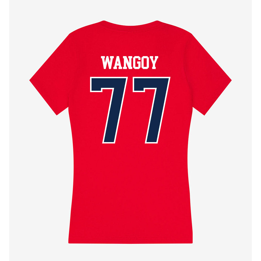 Ole Miss - NCAA Football : Enoch Wangoy - Women's V-Neck T-Shirt-1