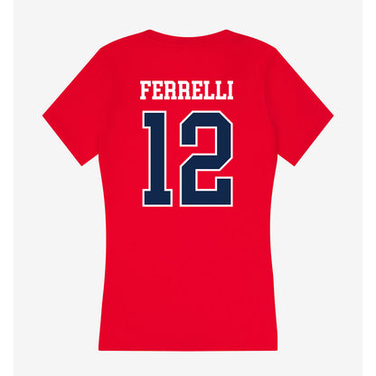 Ole Miss - NCAA Football : Luke Ferrelli - Women's V-Neck T-Shirt-1