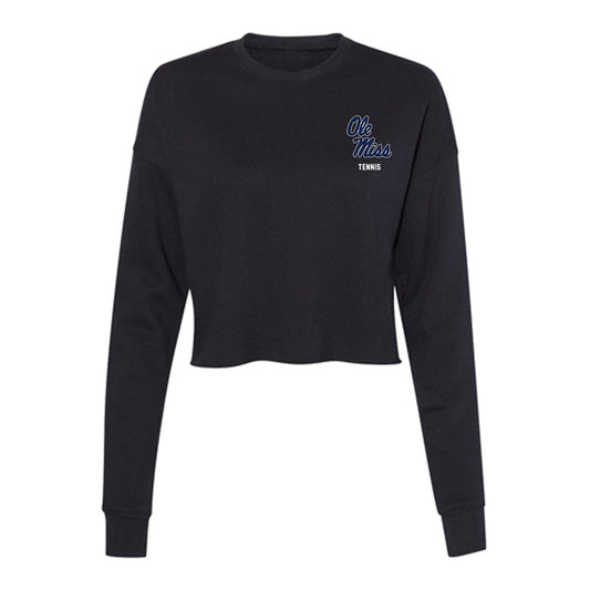 Ole Miss - NCAA Women's Tennis : Alice Soulie - Women's Cropped Crew Fleece-0