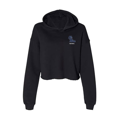 Ole Miss - NCAA Football : Isreal Solomon - Women's Crop Fleece Hooded Sweatshirt-0