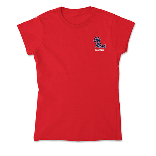 Ole Miss - NCAA Football : Jackson Moore - Soft Style Women’s T-Shirt-0