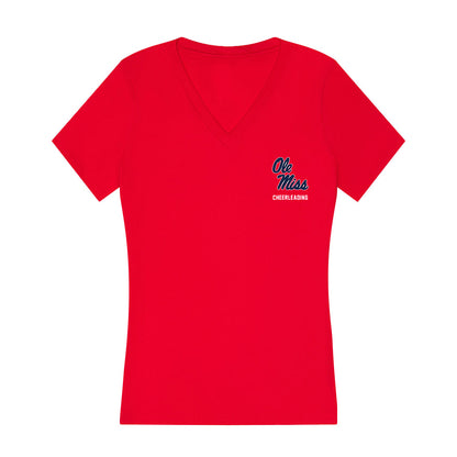 Ole Miss - NCAA Cheerleading : Kayleigh Hackett - Women's V-Neck T-Shirt-0