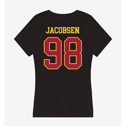 USC - NCAA Football : Cash Jacobsen - Women's V-Neck T-Shirt-1