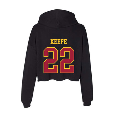 USC - NCAA Beach Volleyball : Kerry Keefe - Women's Crop Fleece Hoodie-1