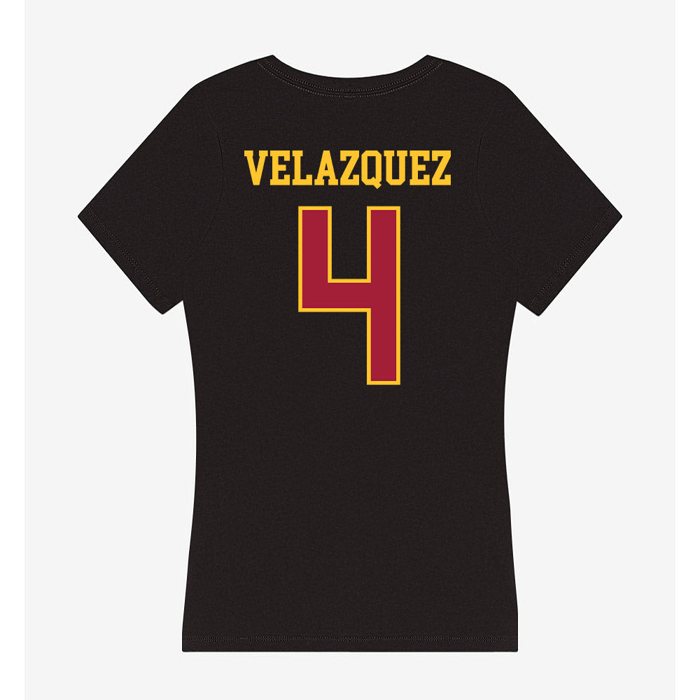 USC - NCAA Baseball : Diego Velazquez - Women's V-Neck T-Shirt-1