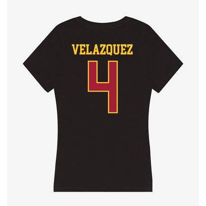 USC - NCAA Baseball : Diego Velazquez - Women's V-Neck T-Shirt-1
