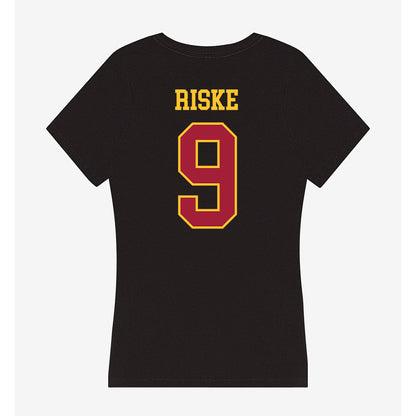USC - NCAA Baseball : Maddox Riske - Women's V-Neck T-Shirt-1