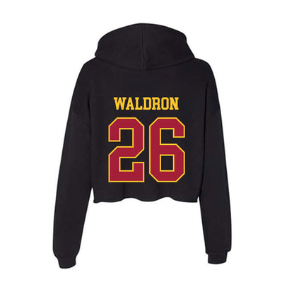USC - NCAA Men's Volleyball : Nick Waldron - Women's Crop Fleece Hoodie-1