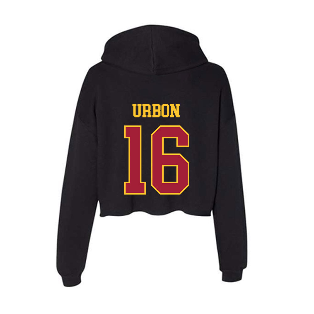 USC - NCAA Baseball : Walter Urbon - Women's Crop Fleece Hoodie-1