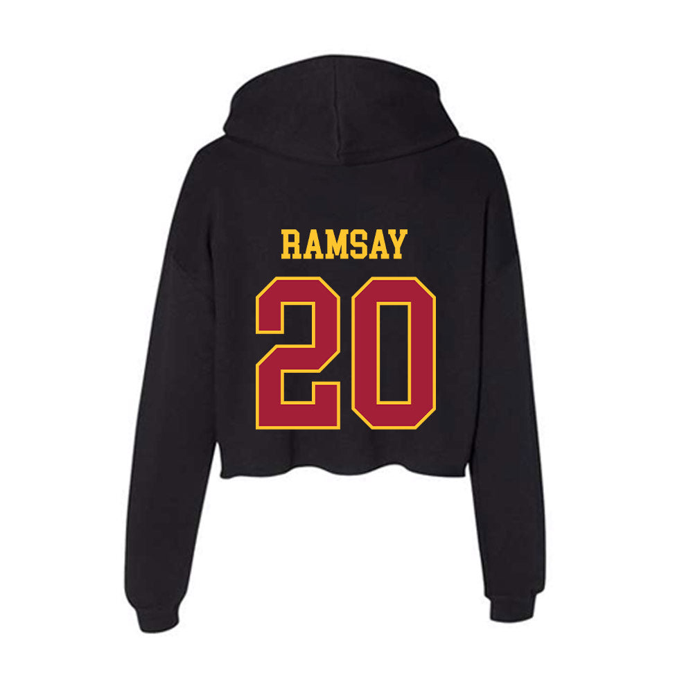 USC - NCAA Women's Lacrosse : Maggie Ramsay - Women's Crop Fleece Hoodie-1