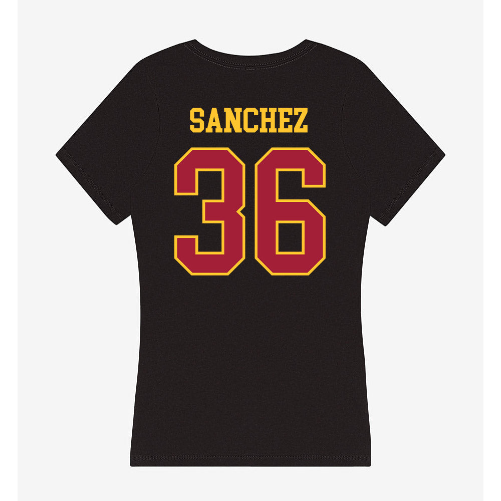 USC - NCAA Football : Rey Sanchez - Women's V-Neck T-Shirt-1