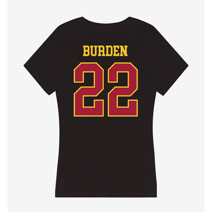 USC - NCAA Men's Basketball : Brit Burden - Women's V-Neck T-Shirt-1